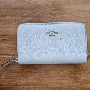 Coach Grey Leather Women's Wallet